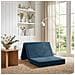 Divano Letto Pieghevole 80 x 67 x 45 cm Blu - Foto miniatura 2