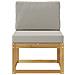 Set di divani da esterno Bianco e Grigio Chiaro 59 x 63 x 73 cm - Foto miniatura 3