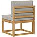 Set di divani da esterno Bianco e Grigio Chiaro 59 x 63 x 73 cm - Foto miniatura 5