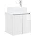Set di Armadi da Bagno 3 pz Bianco Lucido 53 x 35 x 63 cm - Foto miniatura 9