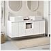 Set di Armadi da Bagno 3 pz Bianco Lucido 53 x 35 x 63 cm - Foto miniatura 10