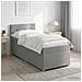 Letto box spring con materasso Grigio Chiaro 100 x 200 cm - Foto miniatura 2