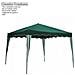 Gazebo per giardino colore bianco e verde copertura cm 300x300x260 - Foto miniatura 3