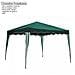 Gazebo per giardino colore bianco e verde copertura cm 300x300x260 - Foto miniatura 1