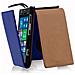 Custodia Compatibile Con Nokia Lumia 1020 In Blu Reale - Coperchio Protettivo In Design Flip Realizzato In Similpelle Testurizzata - Foto miniatura 1