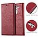 Custodia Compatibile Con Honor 6x In Rosso Mela - Coperchio Protettiva Con Chiusura Magnetica, Funzione Stand E Tasca Per Le Carte - Foto miniatura 4