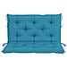 Cuscino per Panca Azzurro 100x (50+50) x7cm in Tessuto Oxford - Foto miniatura 2