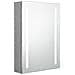 Armadietto Bagno con Specchio e LED Grigio Cemento 50x13x70 cm - Foto miniatura 1