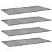 Ripiani per Libreria 4pz Grigio Cemento 80x20x1,5cm Multistrato - Foto miniatura 1