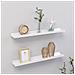 Mensole Da Parete 2 Pz Bianco Lucido 60x9x3 Cm - Foto miniatura 1
