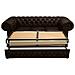 Divano Chesterfield Letto Chesterfield First Class - 3 Posti - Cloudy Marrone Scuro - Pelle - Foto miniatura 7
