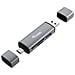 245460 Lettore Di Schede Usb 3.2 Gen 1 (3.1 Gen 1) Type-a /type-c Grigio - Foto miniatura 1