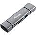 245460 Lettore Di Schede Usb 3.2 Gen 1 (3.1 Gen 1) Type-a /type-c Grigio - Foto miniatura 2