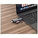 245460 Lettore Di Schede Usb 3.2 Gen 1 (3.1 Gen 1) Type-a /type-c Grigio - Foto miniatura 4