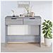 Tavolino Consolle Grigio Sonoma 90x36x75 Cm Legno Multistrato - Foto miniatura 3