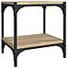 Mobile Tv Rovere Sonoma 40x33x41 Cm Legno Multistrato E Acciaio - Foto miniatura 2