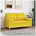 Cuscini Decorativi 2 Pz Giallo Chiaro 15x50 Cm In Tessuto - Foto miniatura 1