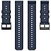 Cinturino Per Orologio Modello Esteso In Twill Di Silicone Per Garmin Forerunner 22 Mm Blue - Foto miniatura 1