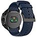 Cinturino Per Orologio Modello Esteso In Twill Di Silicone Per Garmin Forerunner 22 Mm Blue - Foto miniatura 2