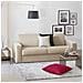 Divano Fisso Mara, Divano A 3 Posti, 100% Made In Italy, Sofà Soggiorno, In Tessuto Imbottito, Con Braccioli Slim, Cm 200x95h90, Beige - Foto miniatura 1
