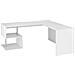 Scrivania Antonino, Scrittoio Lineare Porta Pc, Tavolo Multiuso Per Ufficio, Scrivania Salvaspazio, 100% Made In Italy, Cm 160x60h78, Bianco Lucido - Foto miniatura 2