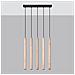 Lampada A Sospensione Pastelo 5l Legno Sl. 1269 - Moderno Lampade A Sospensione Legna 100x45x5 Cm - Foto miniatura 2