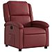 Poltrona Reclinabile Rosso Vino In Similpelle - Foto miniatura 1
