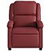 Poltrona Reclinabile Rosso Vino In Similpelle - Foto miniatura 2