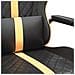 Sedia Da Gaming Massaggiante Oro E Nero In Similpelle - Foto miniatura 10
