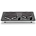 Fornello Elettrico 2 Fuochi DOC168N Potenza 2500w Colore Nero - Foto miniatura 2