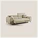 Fusion Divano con sedute allungabili in tessuto smacchiabile T05 215 cm cammello - Foto miniatura 3