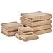 Set Di 9 Asciugamani Cotone Beige Mitiaro - Foto miniatura 4