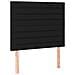 Letto A Molle Con Materasso E Led Nero 100x200 Cm In Tessuto - Foto miniatura 6