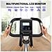 Cyclette Pieghevole Da Casa 4 In 1, Bicicletta Magnetica Pieghevole, Cyclette 8 Livelli Di Resistenza, Monitor Lcd E Sensore Di Frequenza Cardiaca - Foto miniatura 2