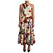 Abito Monospalla In Seta Stretch Con Stampa Floreale - It44-l - Foto miniatura 1