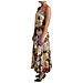 Abito Monospalla In Seta Stretch Con Stampa Floreale - It44-l - Foto miniatura 3