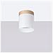 Sollux Lighting Lampada A Soffitto Rif Bianco Sl.1348 - Scandinavo Lampade Da Soffitto Bianco/legno Naturale 14x12x12 Cm - Foto miniatura 2