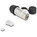 Spina modulare RJ45 Cat. 6A con accoppiatore passante e cappuccio di protezione - Foto miniatura 2