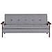 Divano Letto 3 Posti Tjorn Tessuto Grigio Chiaro - Foto miniatura 2