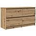 Mobile Tv Rovere Artigianale 100x35x54 Cm In Legno Multistrato - Foto miniatura 2