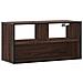 Mobile Tv Rovere Marrone 80x31x39,5cm Legno Multistrato Metallo - Foto miniatura 2