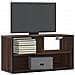 Mobile Tv Rovere Marrone 80x31x39,5cm Legno Multistrato Metallo - Foto miniatura 1