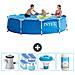 Piscina Fuori Terra - In Giro - 305x305x76 Cm - Blu - Include Accessori Coordinati Cb89 - Foto miniatura 1