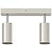 Faretto da soffitto 2 vie regolabili nichel spazzolato GU10 - Foto miniatura 9