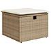 Set Divano da Giardino 9 pz con Cuscini Beige in Polyrattan - Foto miniatura 5