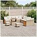 Set Divano da Giardino 13 pcs Beige e Crema 90 x 55 x 71 cm - Foto miniatura 3