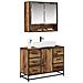 Set di mobili per il bagno 2 pcs Legno vecchio 80 x 33 x 60 cm - Foto miniatura 3