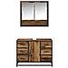 Set di mobili per il bagno 2 pcs Legno vecchio 80 x 33 x 60 cm - Foto miniatura 7