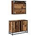 Set di mobili per il bagno 2 pcs Legno vecchio 80 x 33 x 60 cm - Foto miniatura 9