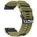 Cinturino In Nylon A Sgancio Rapido Compatibile Con Garmin Fenix 8/7x / 6x /epix Pro Green 22 Mm - Foto miniatura 2